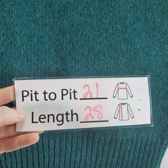 M Men's VTG USA L.L. Bean Shawl Sweater Green Wool Grandpa Button Neck Collar - Picture 3 of 9